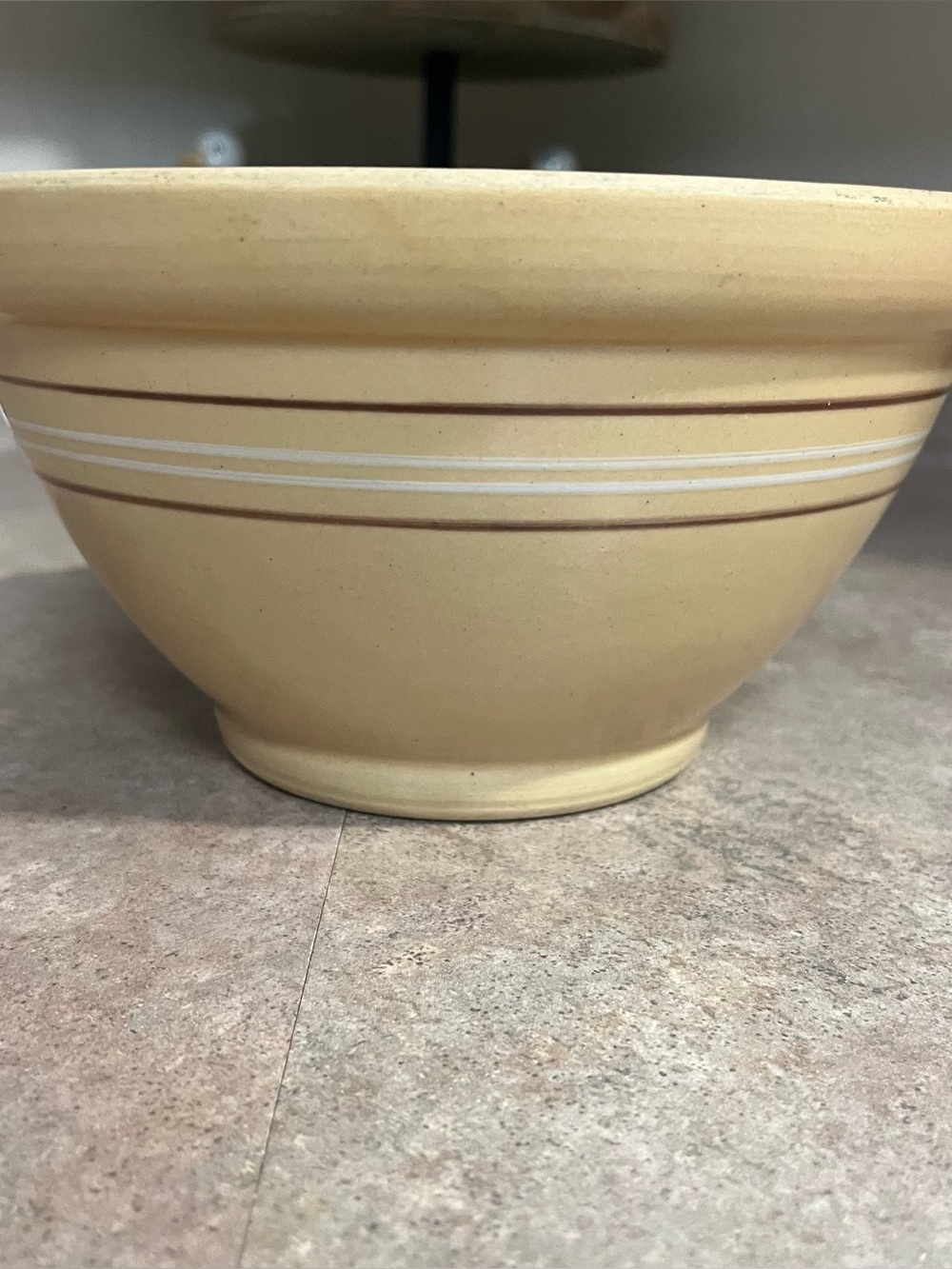 Over and Back Yellow ware bowl